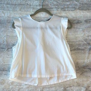 Zara white plain top (M)